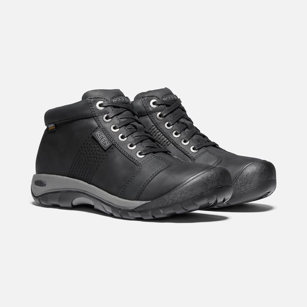 Bottes de Baskets Keen Homme Noir | Austin Waterproof | EZYTJ-9568